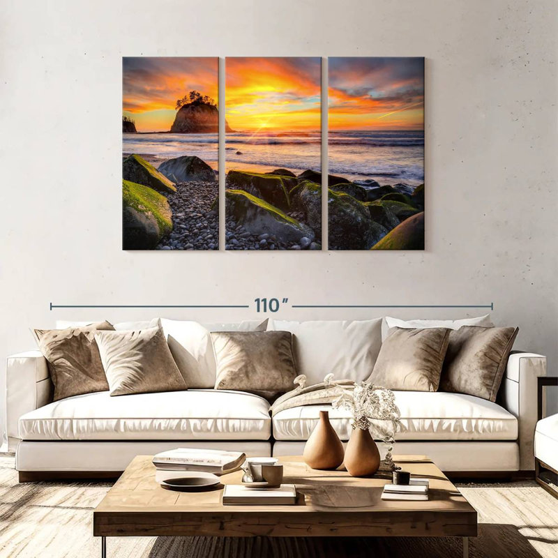 Gillard Rialto Beach Coast, H 48 po x l 74 po
