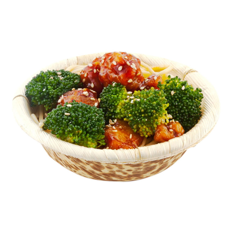 Restaurantware-7 Ounce Disposable Bamboo Tableware, 50 Round Bamboo Bowls - Sustainable, Durable, Bamboo Bowls For Food, For Parties, Weddings, Or Catered Events