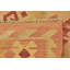 Tapis de la zone en laine beige/rouge 2 pi 7 po x 4 pi 5 po one-of-kind à la main-noué la new age Elland