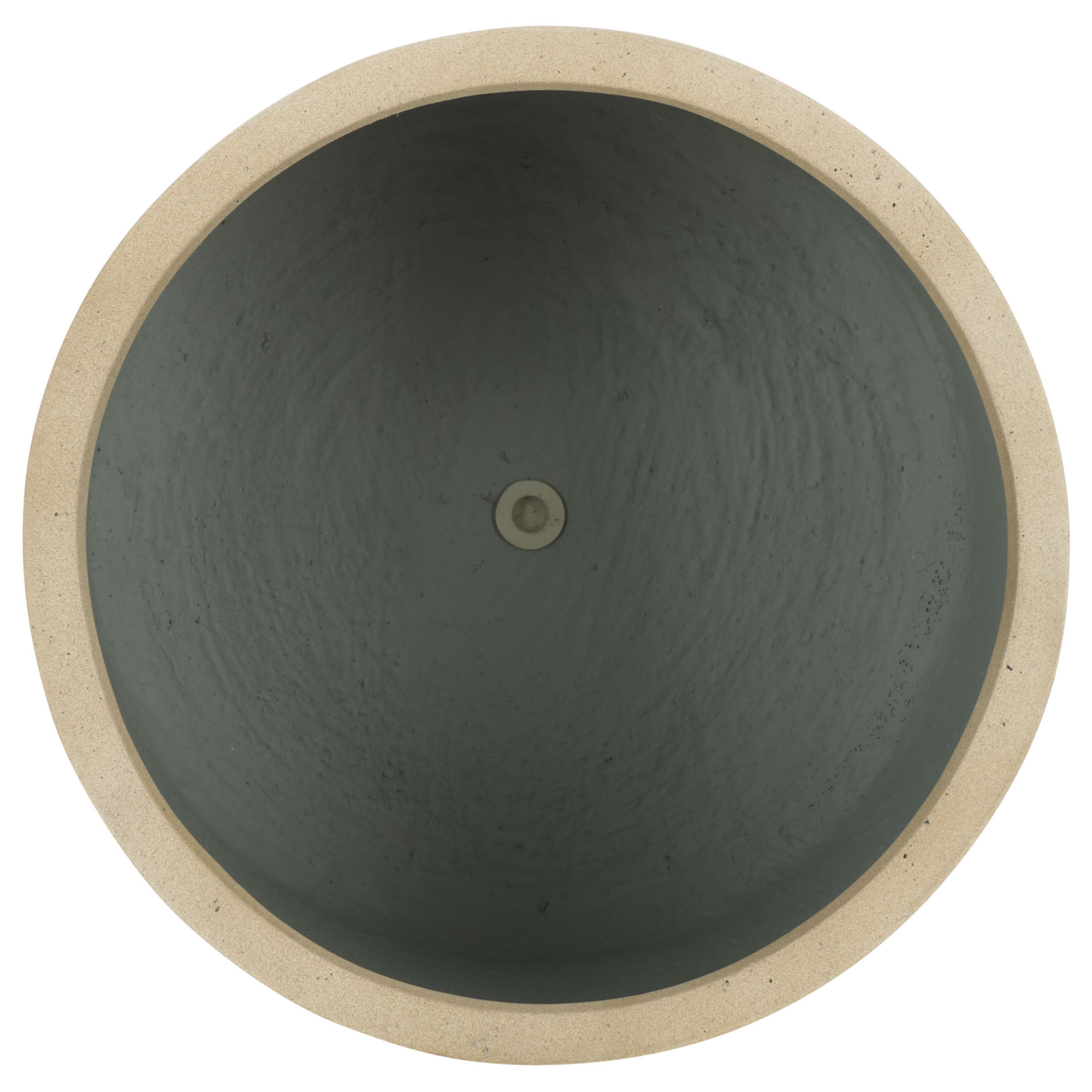 Mcguire Pot Planter, Beige, 12.9" H x 14.5" W x 14.5" D