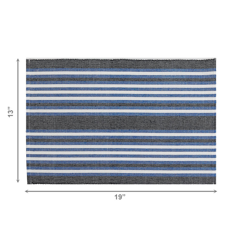 Napperon Chambray, Bleu
