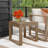 Gavina Solid Eucalyptus Wood Outdoor Side Table