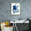 Art mural sur toile, "Indépendant Blooms Blue 1" par Shirley Novak-1413704346