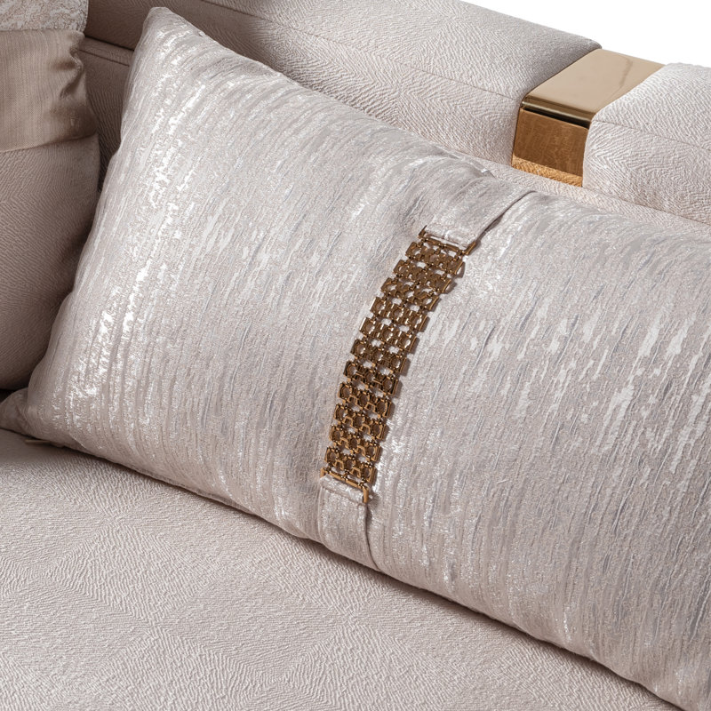 Carmela 102'' Square Arm Curved Sofa