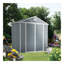 6 Ft X 8 Ft Resin Outdoor Storage, Plastic Garden Sheds With Floor And Lockable Door For Backyard, Lawn, Grey