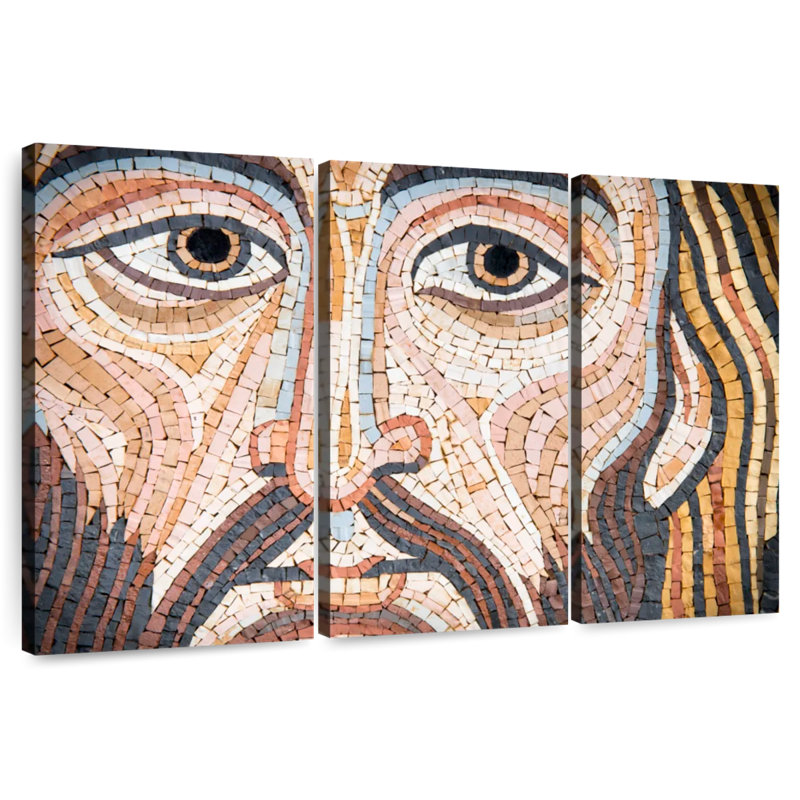 Leisha, Jésus-Christ, mosaïque, H 36 po x l 57 po