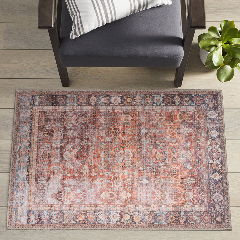 Terra Vintage Persian 4' x 6' Machine Washable Rug