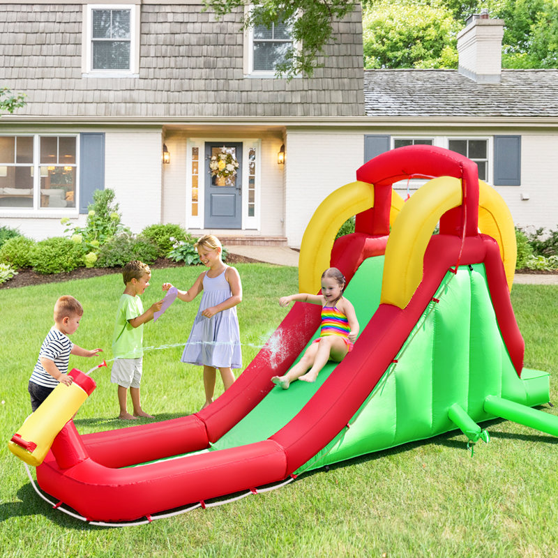 Jeu gonflable 4 'x 15,4' avec glissade d'eau