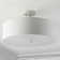 Romines Cotton Semi Flush Mount