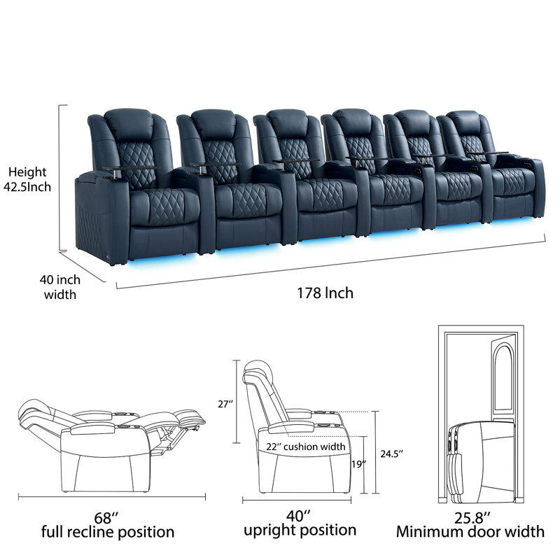 Fauteuil de cinéma inclinable Power Zero Gravity