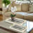 Savoy White Stackable Serving and Display Trays with Glass Top, Set of 2 (Abstract Chevrons)