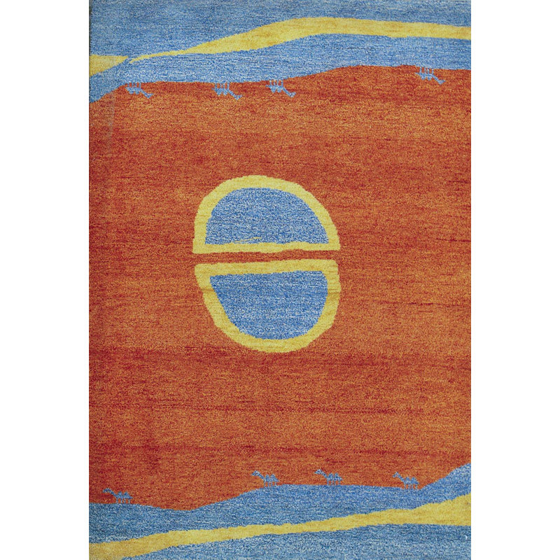 Hand Woven Wool Abstract Area Rug