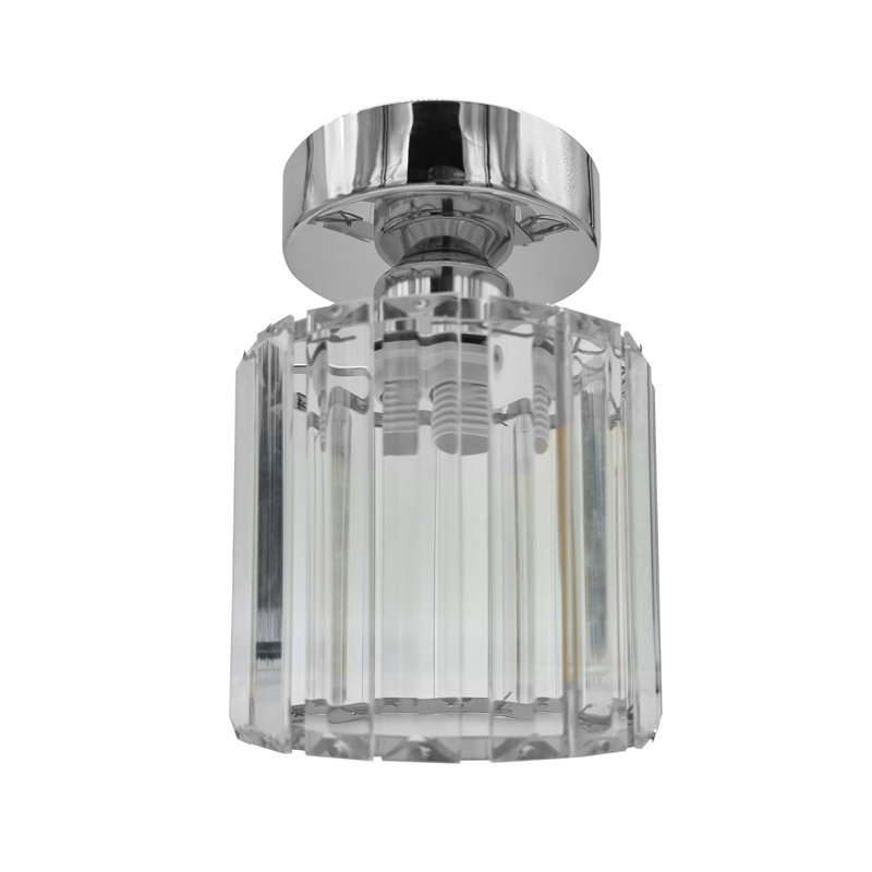 Laronda Crystal Semi Flush Mount, No