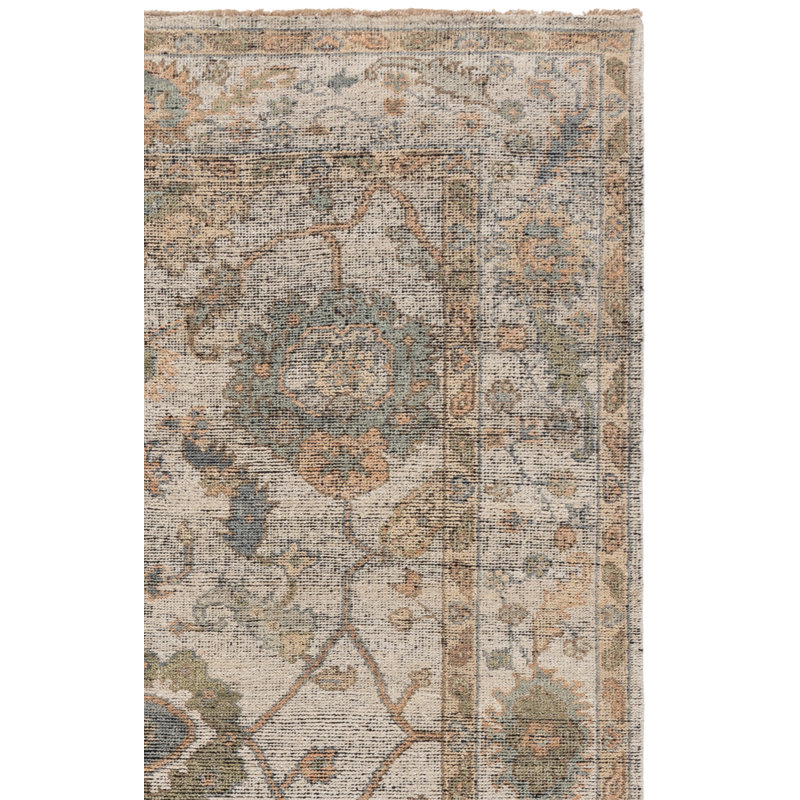 Tapis oriental en laine noué à la main Colha, Rectangle 10 pi x 14 pi