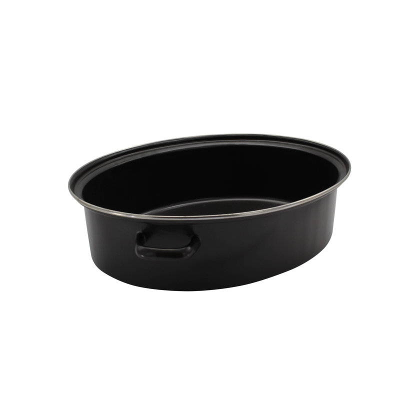 Karl Kruger Enamelware Oval Roaster, 42 cm W