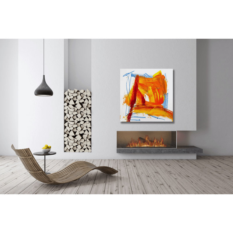 Amber Print, 36" H x 36" W x 1.5" D, Wrapped Canvas