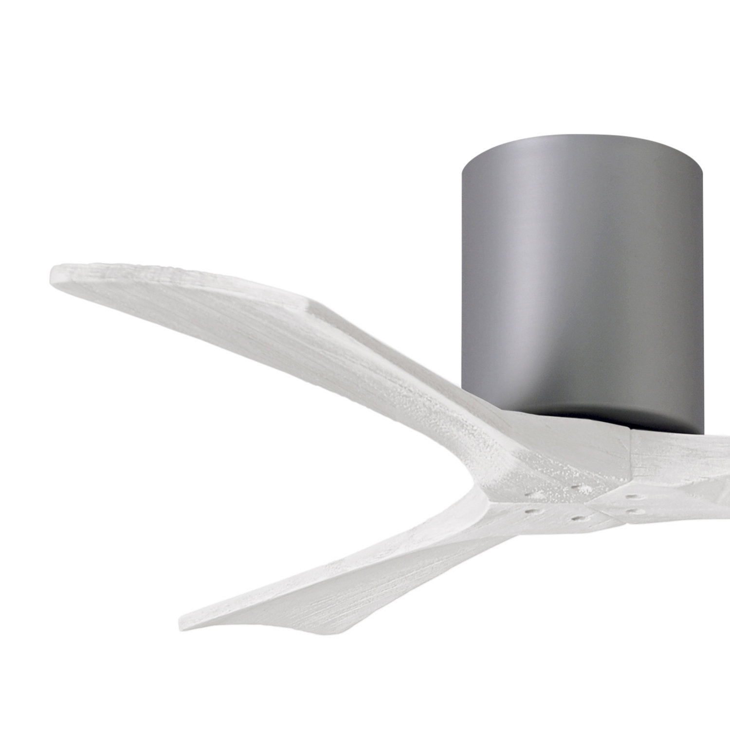 Olivier 72" Ceiling Fan, Brushed Nickel, Matte White, 42"