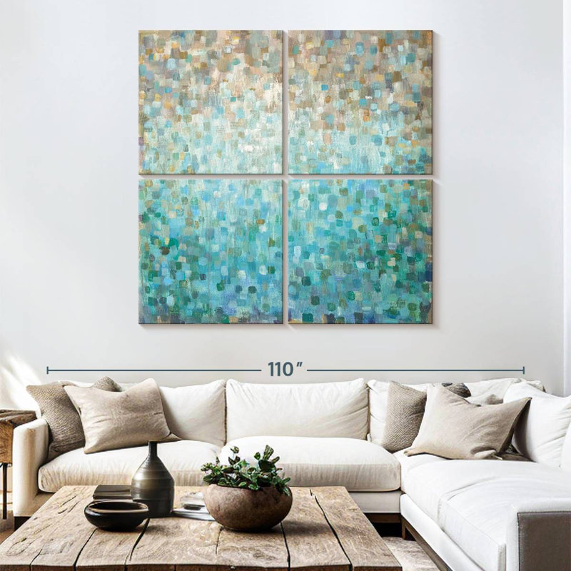 Blocked Avery, 74" H x 74" W