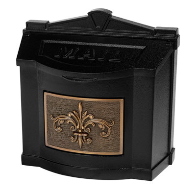 Wallmount Mailbox with Brass Accent