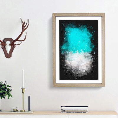 Maldives Beach Abstract Paint Splash - Picture Frame Graphic Art