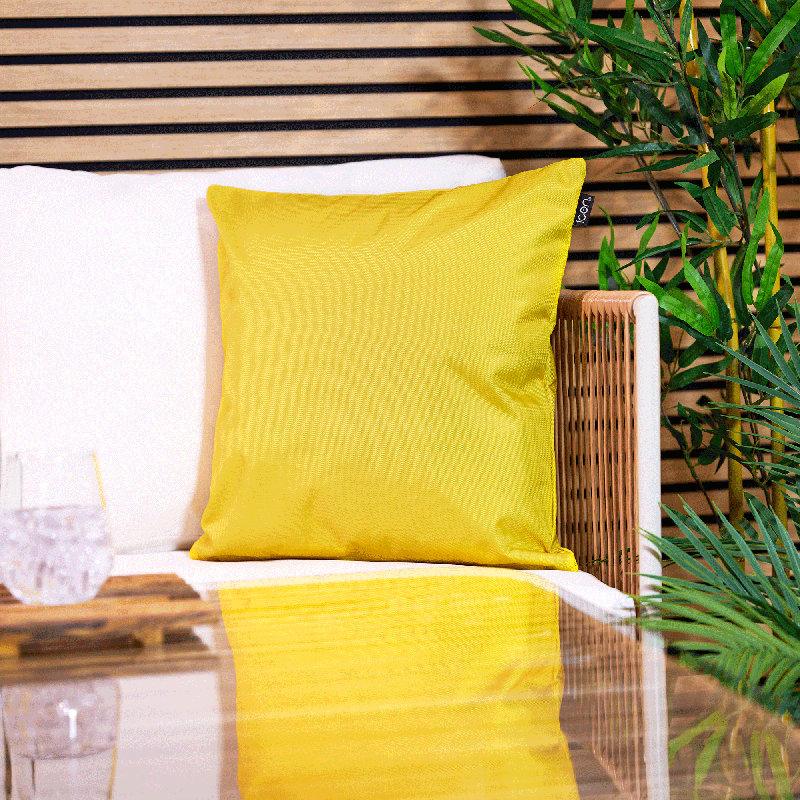 icon Indoor-Outdoor Cushions, Yellow