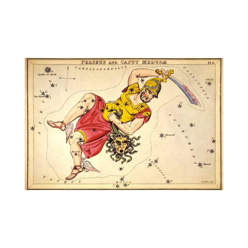 Perseus And Caput Medusae by Sidney Hall - Wrapped Canvas Gallery-Wrapped Canvas Giclée, 66.04 cm H x 45.72 cm W x 1.91 cm D