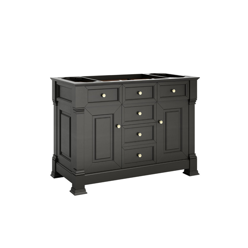 Brookfield 48'' W Single Vanity, Ethereal Noctis, Black Onyx, Widespread