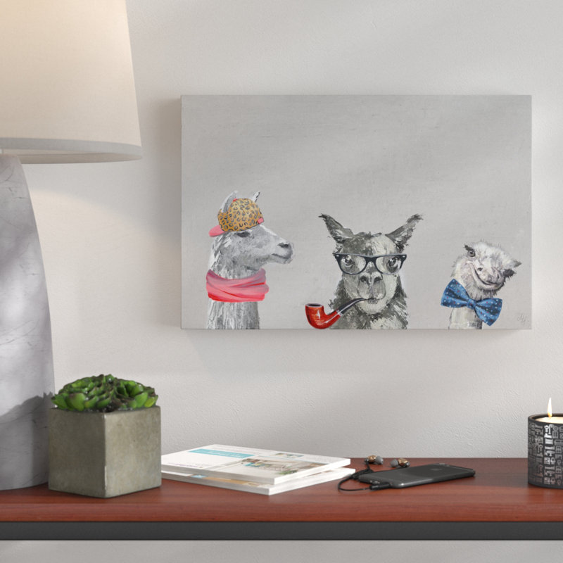 «Indubitablement IV» de Wimmer, reproduction sur toile tendue, H 12 po x l 18 po x P 1,5 po, Noir / Bleu
