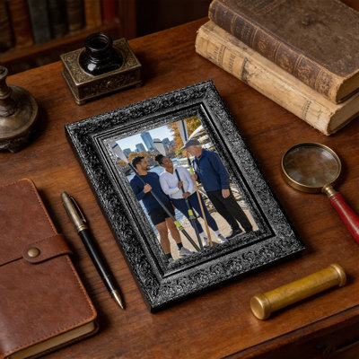Cadre photo sophistiqué noir 1PC 11 "x 14" avec forme rectangulaire classique