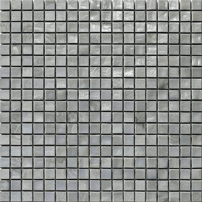 Titanium 2 5/8" x 5/8" Glass Mosaic