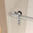 56-60" X 76" H Frameless Sliding  Shower Door, 5/16" (8Mm) Clear Tempered Glass, Stainless Steel Frame-125316920