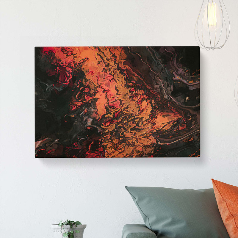 Temper For A Dance In Abstract by M.E. Bloch - Wrapped Canvas, 40cm H x 60cm W x 3cm D