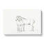 Sketch of Two Horses by Jean Bernard - Wrapped Canvas Drawing - Wrapped Canvas-55318534