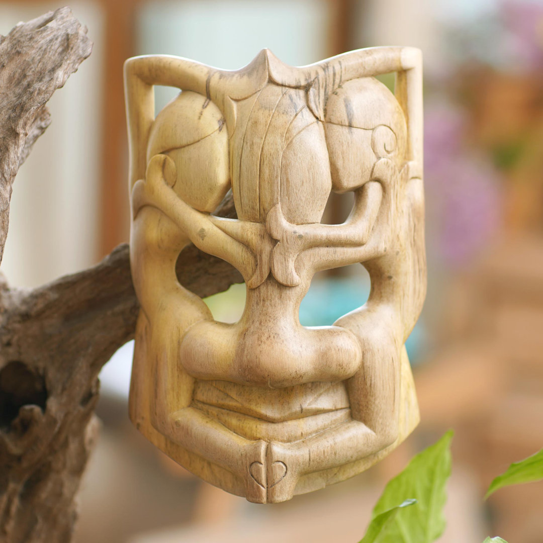 Handmade Traditional People Wall Decor on Wood Red Barrel Studio®