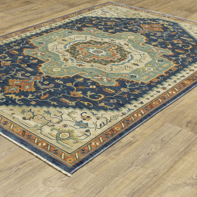 Oriental Indoor Rug, Rectangle 9'10" x 12'10"