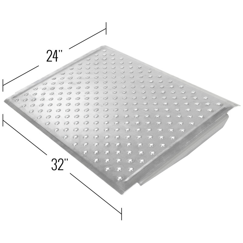 Silver Spring Metal Threshold Ramp, 24" H x 32" W x 24" L