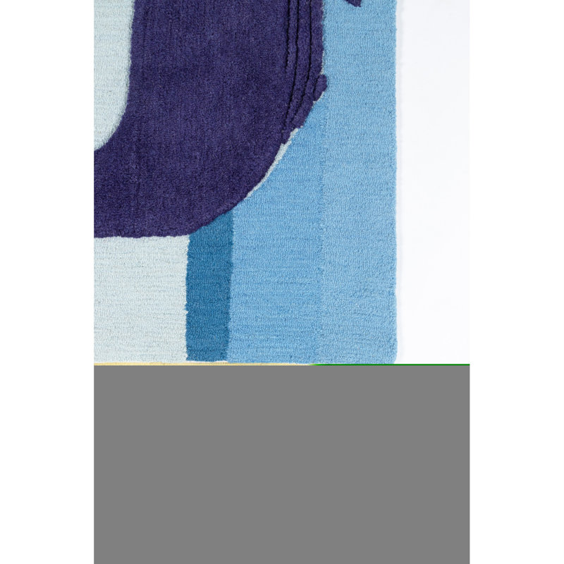Rectangle Handmade Wool Rug, Rectangle 5' x 7'