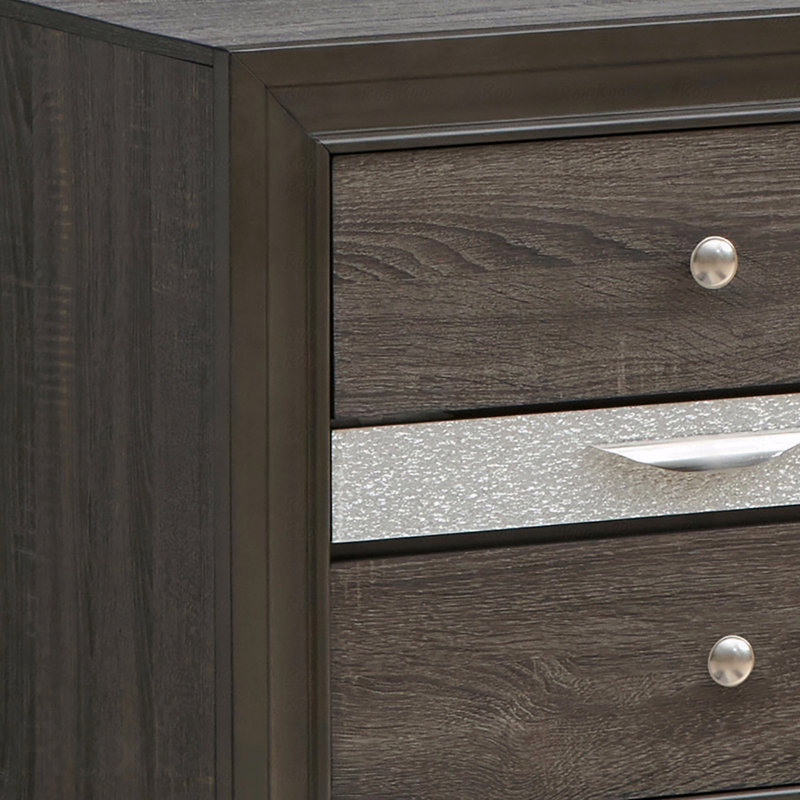 Table de chevet Basic, Gris