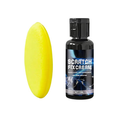 Polishing compound Glasses Scratch Repair Fast Acting Long Lasting Liquid Eyeglass Scratch Remover Sponge For Window Screen Phone Sunglasses Camera Mirror Interior
