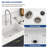 Ceramic 30" L x 18" W Rectangular White Single Basin Fireclay Undermount/Drop-In Kitchen Sink with Sink Grid and Strainer