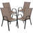 Elgin 5 Piece Patio Dining Set - Glass Table, 4 Flex Stack Chairs-1863243124
