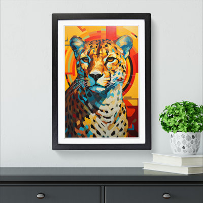Cheetah Constructivism - Framed Print