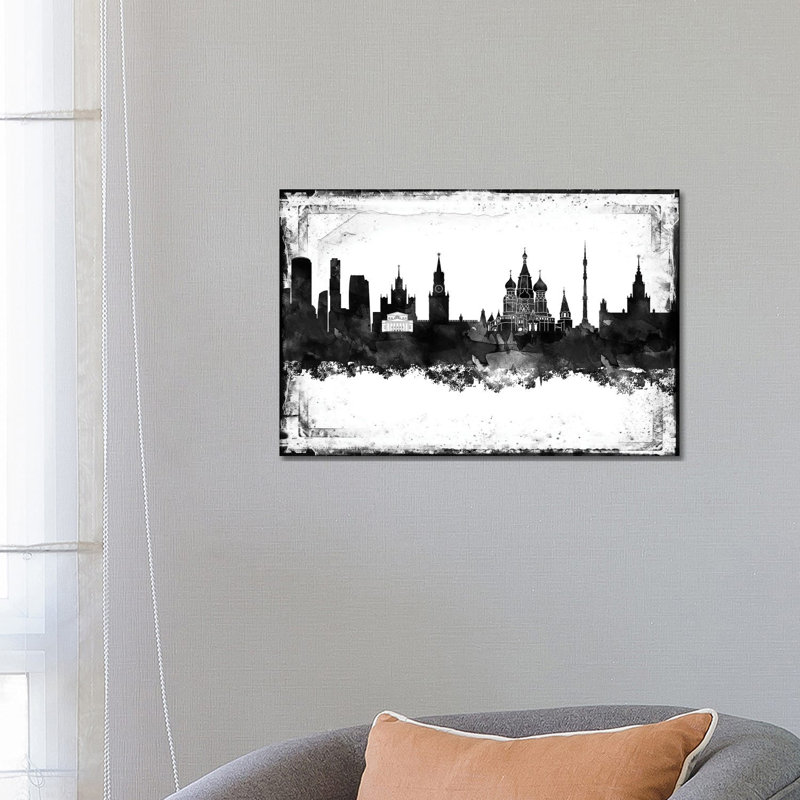 Moscow Film by WallDecorAddict - Wrapped Canvas Gallery-Wrapped Canvas Giclée, 45.72cm H x 45.72cm W x 1.905cm D