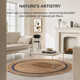 Natural Fiber Braided Round Area Rugs