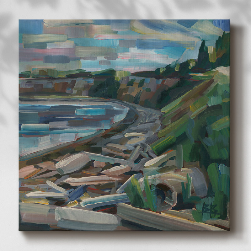 Bord du monde sur toile, H 24 po x l 24 po x P 1,5 po