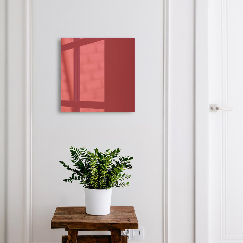 Key cabinet for wall, Opens to the right, 30x30x5, Black, Navy blue solid modern elegant, , Red