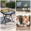 Table d'appoint carrée pliante d'extérieur en verre-1488376213