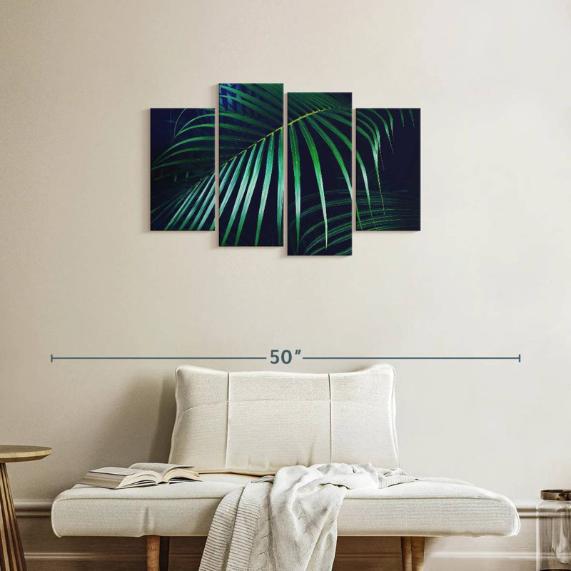 Harnek Bright Green Palm, 22" H x 36" W