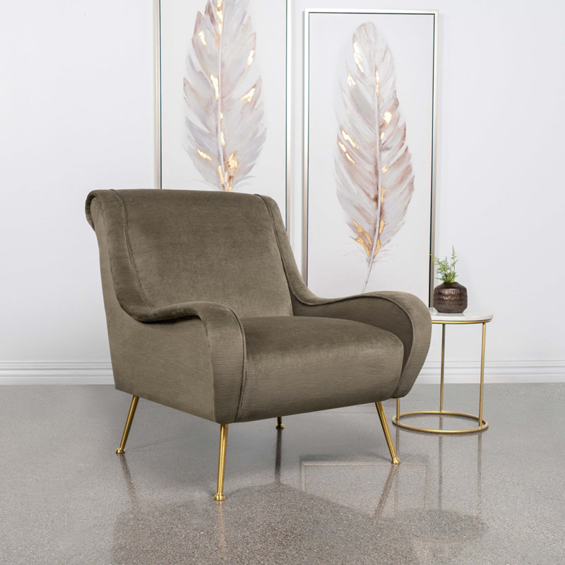 Fauteuil d'appoint à coussin truffé Lundy