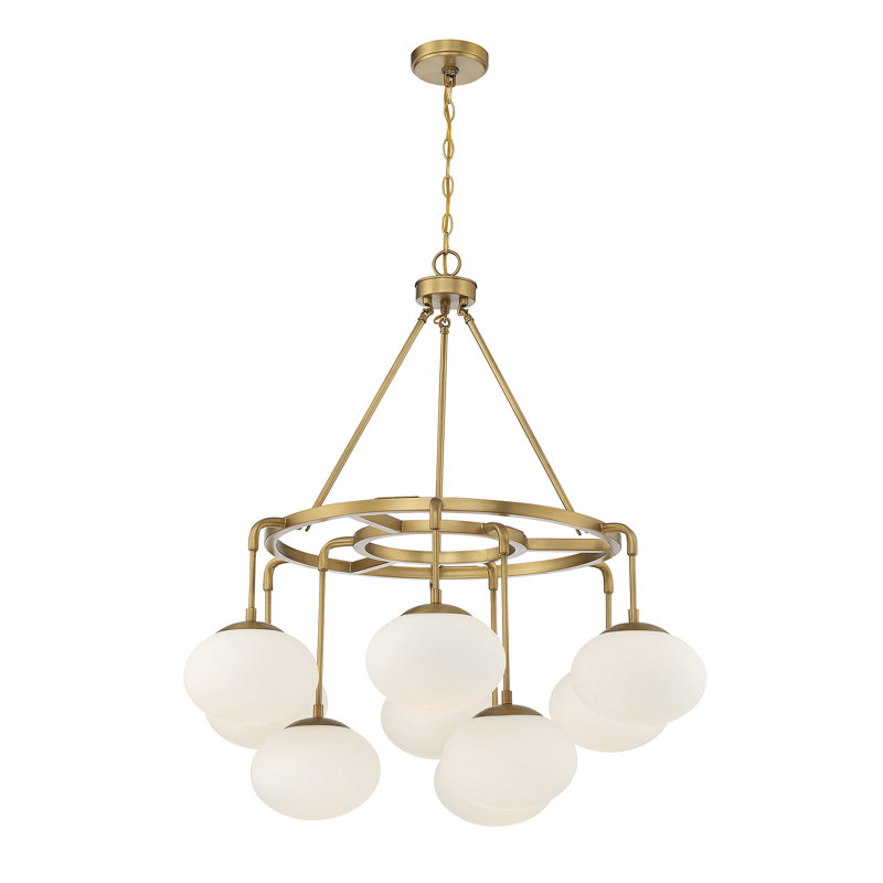 Debraann Chandelier in Natural Brass, Natural Brass